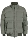 Stone Island Seamless Tunnel Nylon Down Jacket In Green