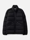 Stone Island Black Seamless Tunnel Nylon Down Jacket In Black