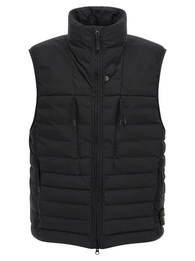 STONE ISLAND SEAMLESS TUNNEL NYLON DOWN-TC GILET BLACK