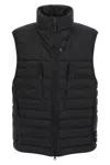 Stone Island Down Seamless Tunnel Puffer Gilet In Black