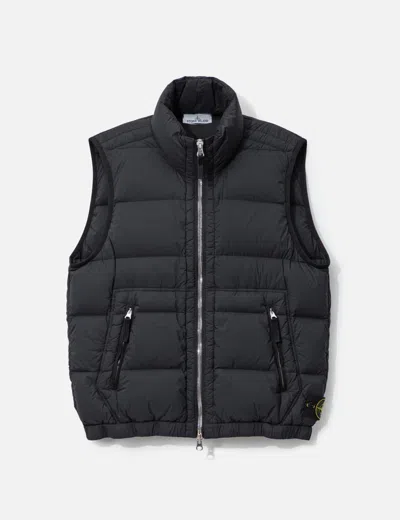 Stone Island Seamless Tunnel Nylon Down-tc Vest In Black