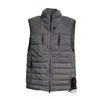 Stone Island Seamless Tunnel Nylon Down-tc Vest In Gray