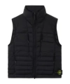 Stone Island Down Vest With Seamless Feather Tunnels And Anti-drop In Black