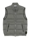 Stone Island Seamless Tunnel Quilted Gilet In Burgundy