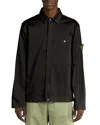 Stone Island Shade Zip Front Shirt Jacket In Black