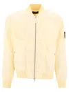 Stone Island Mesh-panel Bomber Jacket In Yellow