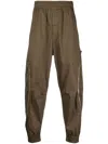 Stone Island Shadow Project Compass-patch Trousers In Grün