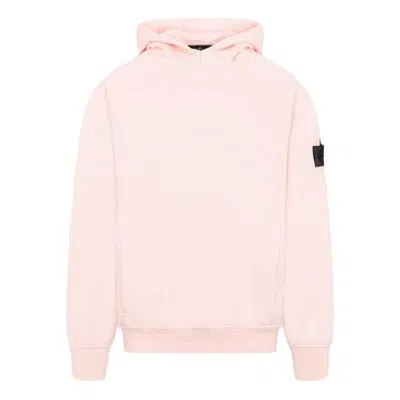 Stone Island Shadow Project Cotton Fleece Popover Hoodie 'pink'