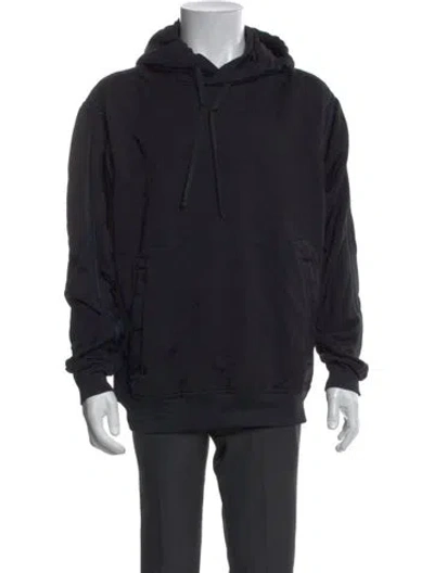 Pre-owned Stone Island Shadow Project Crew Neck Long Sleeve Hoodie In Blue