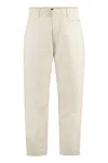 STONE ISLAND SHADOW PROJECT MEN'S BEIGE COTTON BLEND TROUSERS FOR SPRING/SUMMER '24