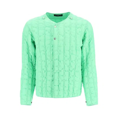 Pre-owned Stone Island Shadow Project Quilted Liner Jacket 'pistacio Green' | Men's Size L