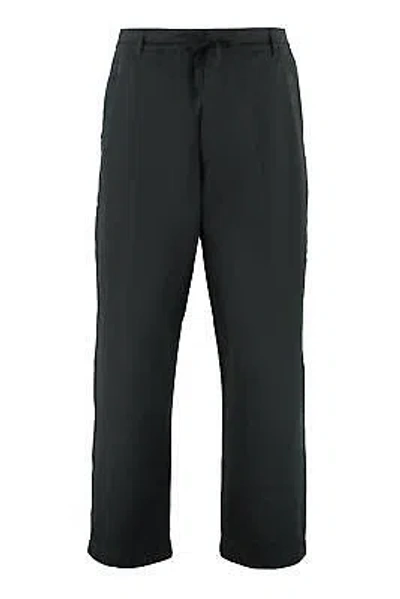 Pre-owned Stone Island Shadow Project Wide-leg Tailored Pants 46 It In Black