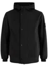 Stone Island Light Soft Shell-r Technology Jacket In Black