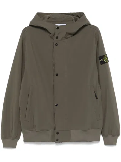Stone Island Shell-r Jacket In Green