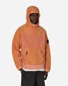 Stone Island Sherpa Hooded Sweatshirt In Orange