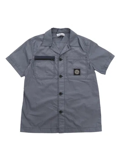 Stone Island Kids' Shirt In Gray