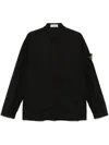 Stone Island Compass-badge Flap-pockets Jacket In Black