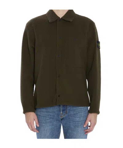 STONE ISLAND STONE ISLAND LOGO PATCH OVERSHIRT