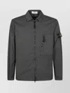 Stone Island Shirt Jacket With Pockets And Collar In Gray
