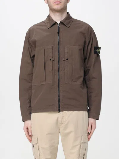 Stone Island Shirt Men  In Brown