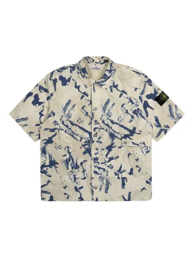 Stone Island Cotton Shirts In Multicolor