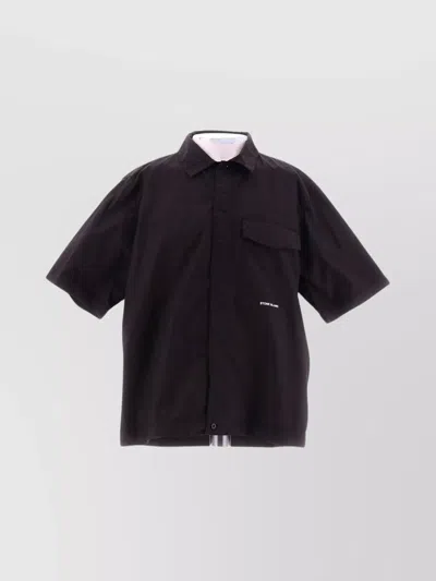 Stone Island Shirt Short Sleeve Chest Pocket In Brown
