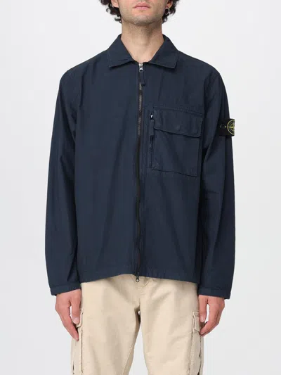 Stone Island Shirt Men In Blue