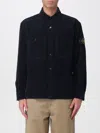 Stone Island Comfortable Overshirt With Chest Pockets In Blue