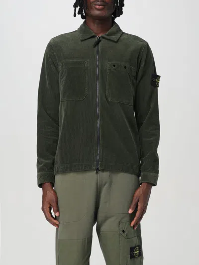 Stone Island Shirt  Men Color Moss Green In Moosgrün