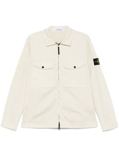 Stone Island Shirt With Logo In White