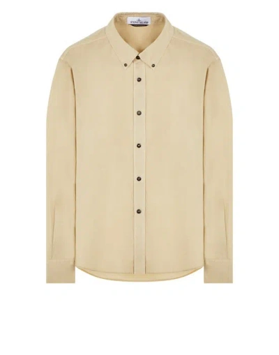 Stone Island Shirts Beige Cotton