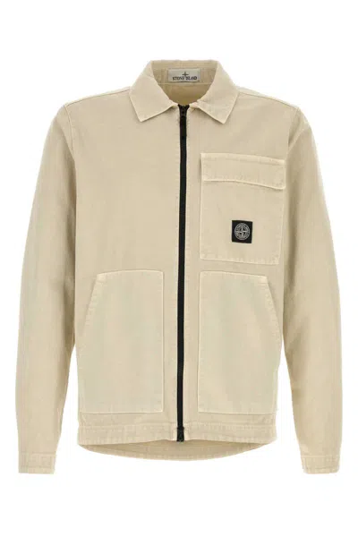 Stone Island Shirts In Brown