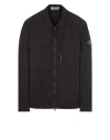 Stone Island Compass-badge Denim Jacket In Black