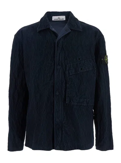 Stone Island Shirts In Blue
