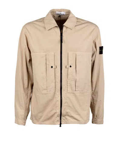 Stone Island Shirts In Brown