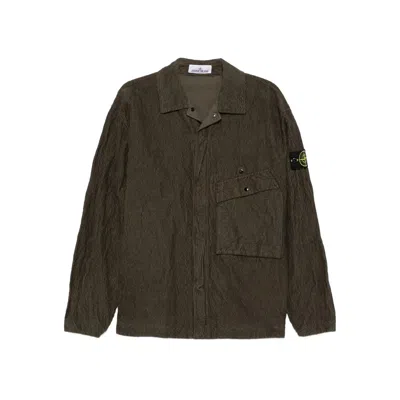 Stone Island Shirts In Brown