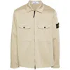 Stone Island Compass-badge Jacket In Yellow