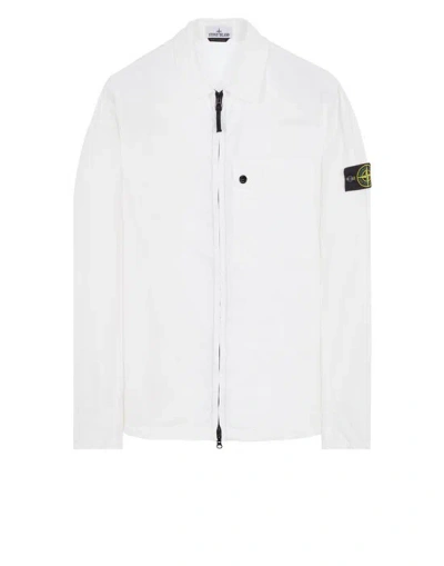 Stone Island Sweatshirt White Cotton In Blanc