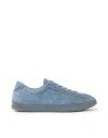 Stone Island Chaussure. Bleu Cuir In Bleu