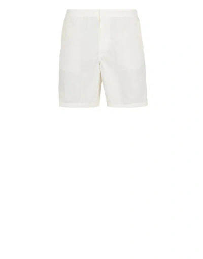 Stone Island Beach Shorts White Polyamide