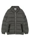 Stone Island Seamless Tunnel Down Jacket With Hood In Green