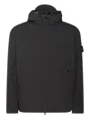 Stone Island Soft Shell Padded Jacket With Waterproof And Windproof Membrane In Black
