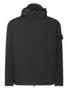 Stone Island Soft Shell Padded Jacket With Waterproof And Windproof Membrane In Black