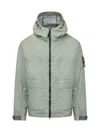 Stone Island Mens Sage Membrana 3l Tc Hooded Shell Jacket Xl In Green