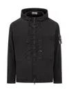 Stone Island Black Supima Cotton Twill Stretch-tc Jacket In Black