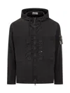 Stone Island Black Supima Cotton Twill Stretch-tc Jacket In Black