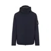 Stone Island Short Parka In Blue