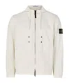 Stone Island Hooded Parka In Beige