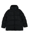 Stone Island Compass-motif Padded Jacket In Black