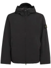 Stone Island Short Parka In Black